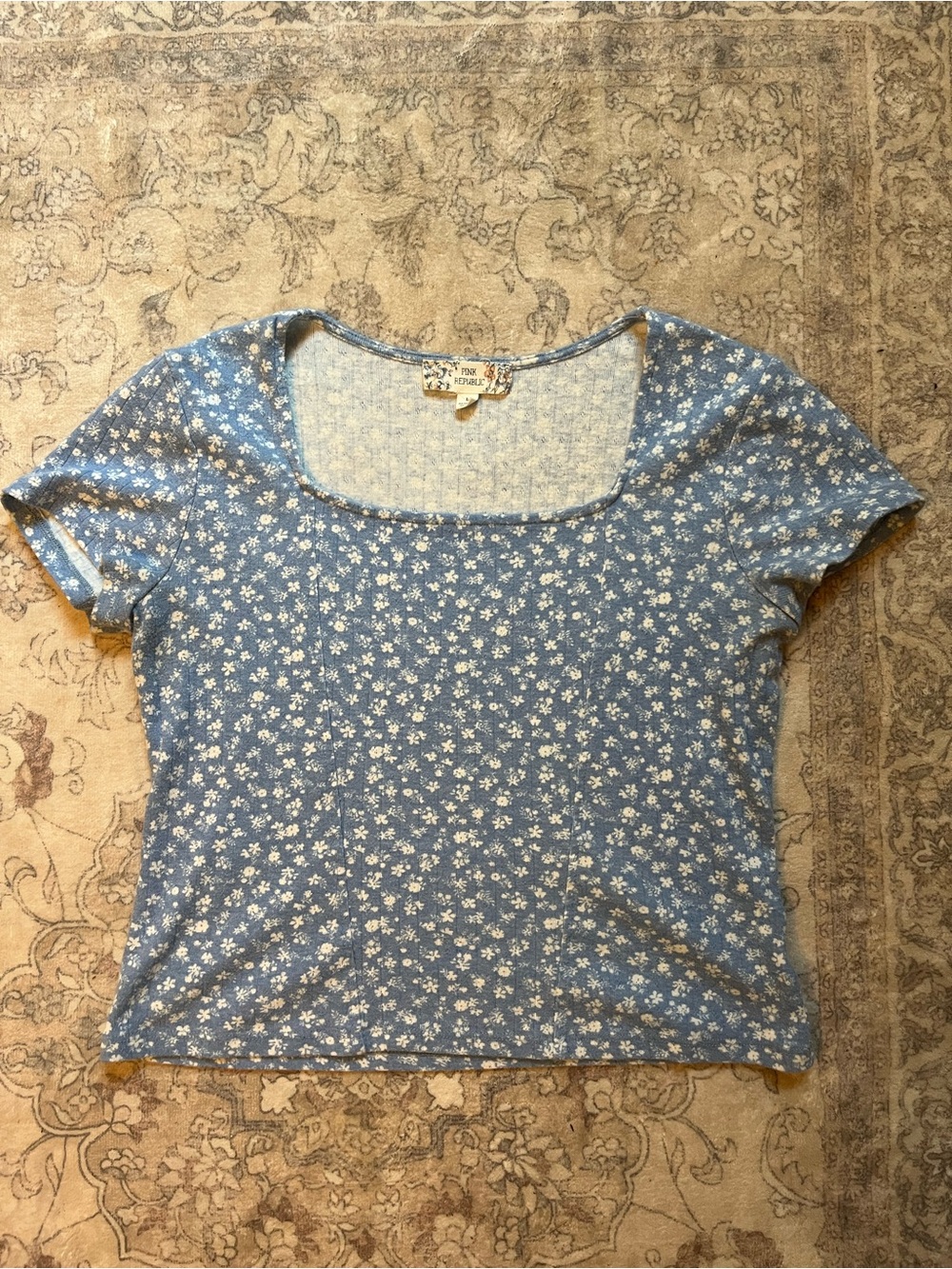 Kohl’s Juniors' Pink Republic square neck corset top Size L
